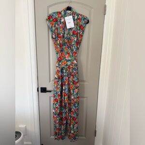 Floral Sleeveless Jumpsuit
